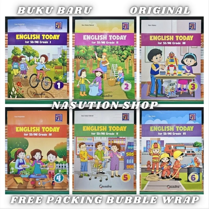 Jual Buku English Today Kelas 1 2 3 4 5 6 SD/MI Penerbit Quadra ...