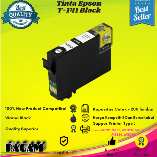 Jual Cartridge Tinta Compatible 141 T141 Epson ME32 ME320 ME340 ME900WD ...
