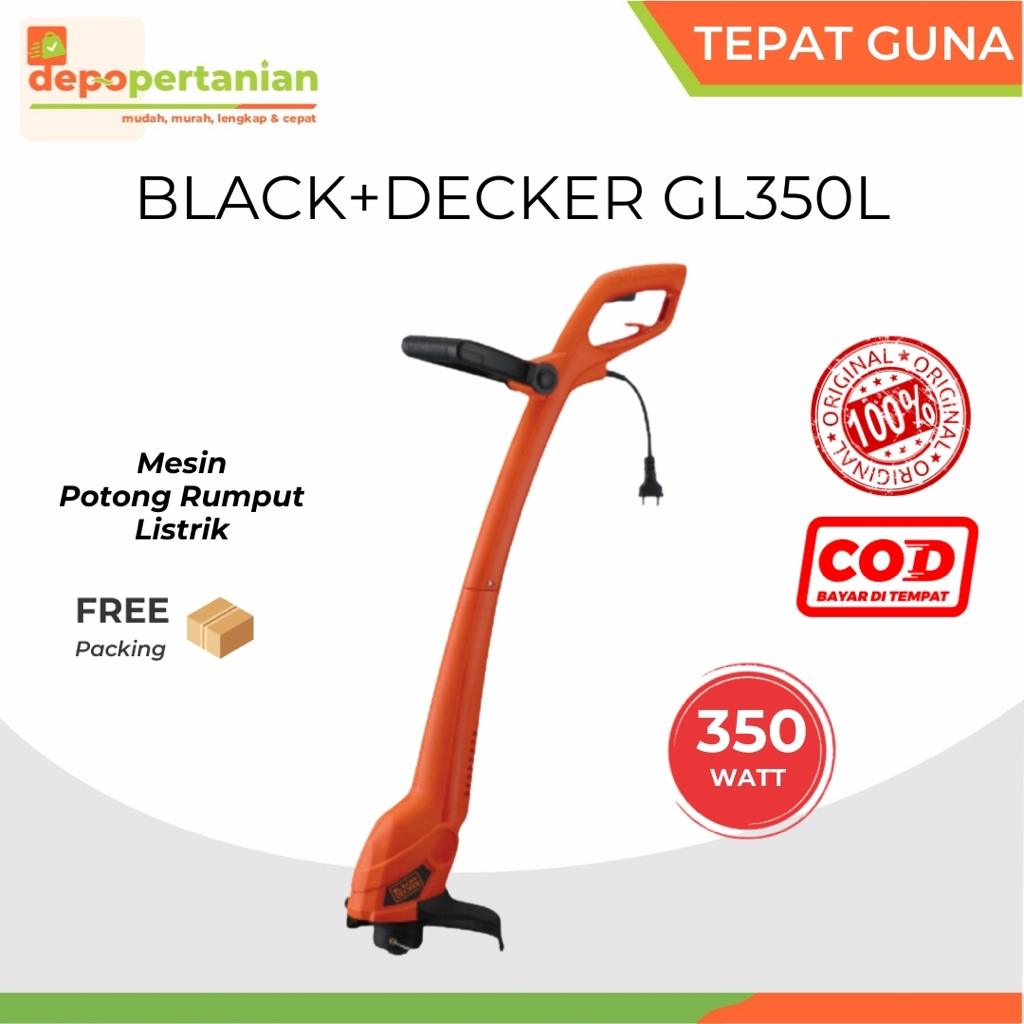 Jual Depo Pertanian - Mesin Potong Rumput Black+ Decker GL350L 350 Watt ...