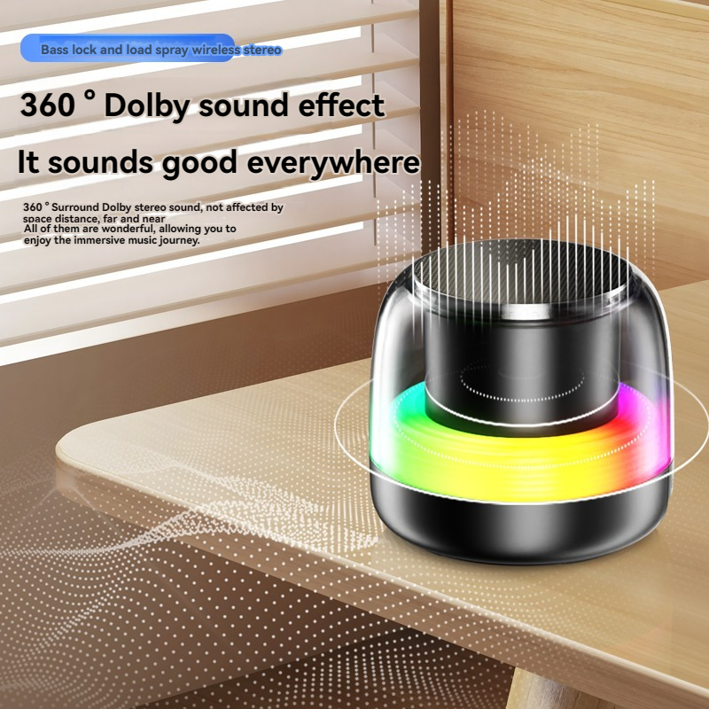 Jual RGB Wireless Speaker Bluetooth Mini Bass Stereo Surround Speaker ...