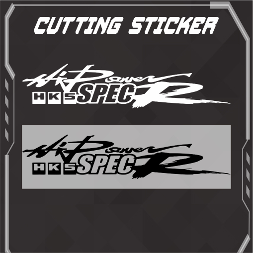 Jual Stiker Mobil Hks SpecR Cutting | Shopee Indonesia