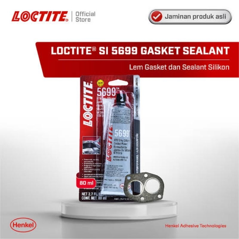 Jual LOCTITE SI 5699 RTV Silicone Gasket Grey 80ml | Shopee Indonesia
