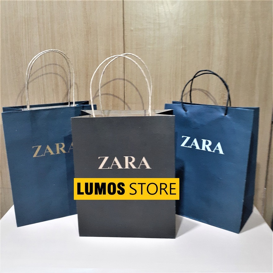 Paper bag Zara collection small 25 x 20 x 10 cm