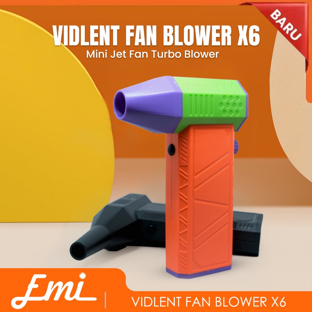 Jual Vidlent Fan X6 Mini Jet Fan Turbo Blower High RPM Multifungsion ...