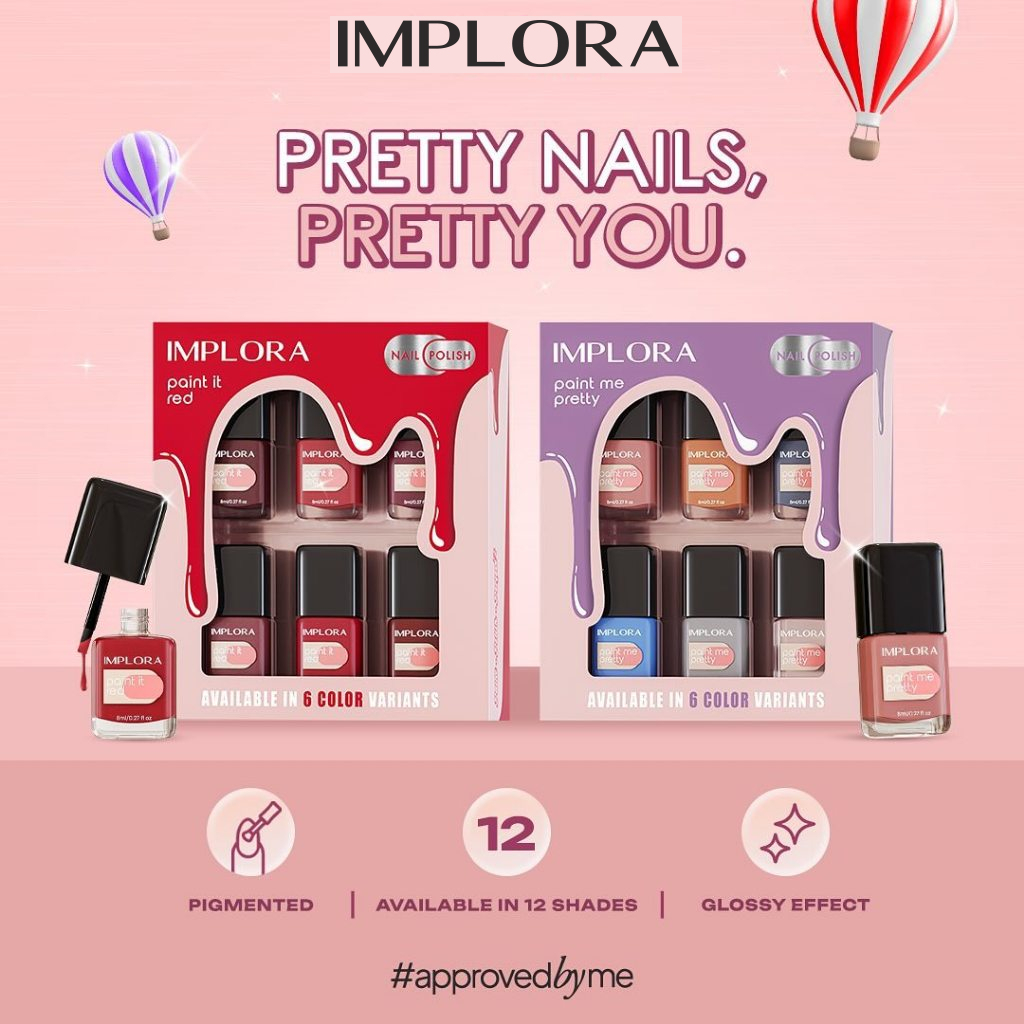 Jual Implora Paint It Red / Paint Me Pretty Nail Polish Kutek