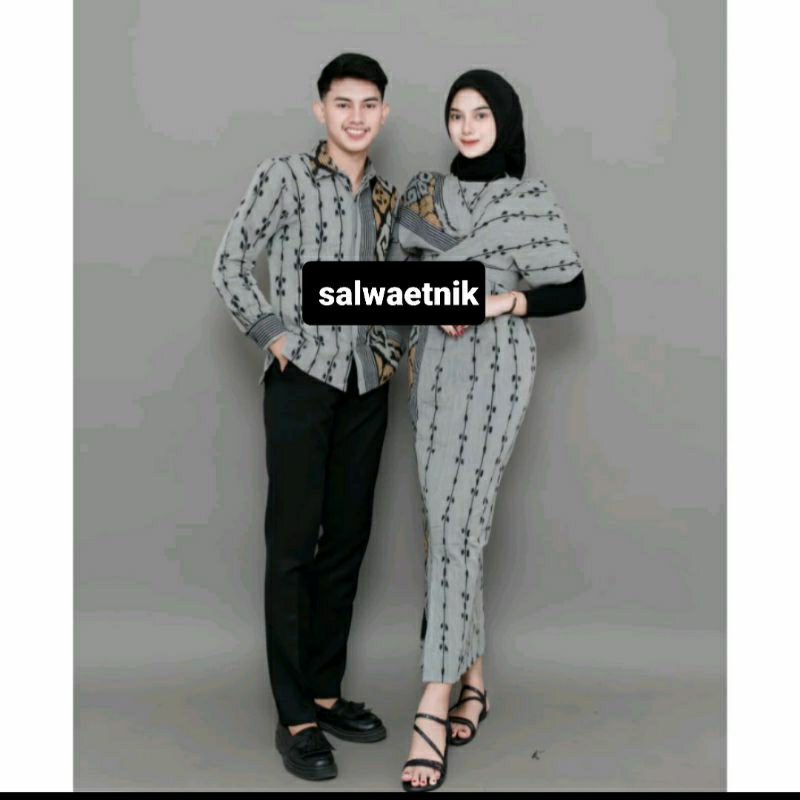 Jual RAISA COUPLE TENUN - BAJU TENUN - BAJU KONDANGAN KEKINIAN - TENUN ...