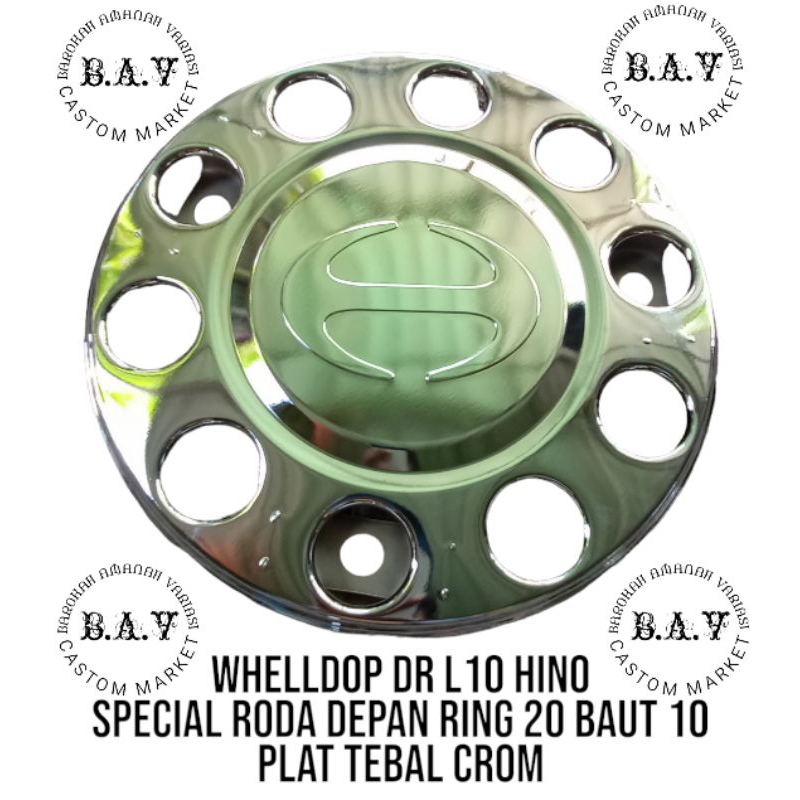 Jual WHELLDOP DOP RODA RING 20 SPECIAL RODA DEPAN BAUT 8 DAN 10 TEBAL ...