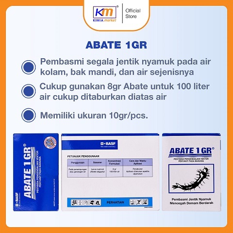 Jual Abate Powder/ Abate Jentika 10G / Pembasmi Jentik Nyamuk / Dapat 5 ...
