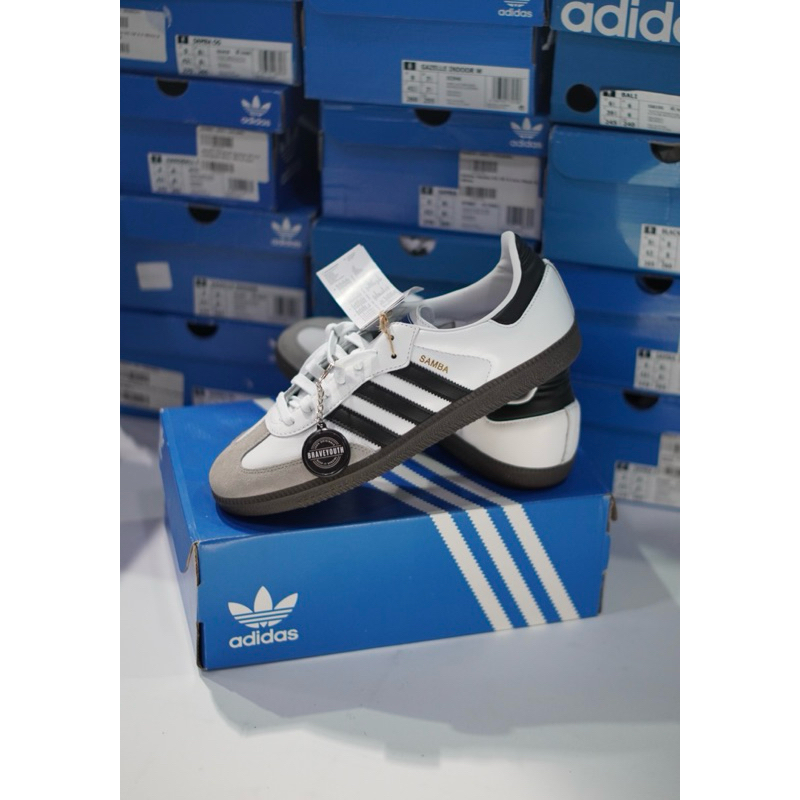 Jual Adidas Samba Og Cloud White Core Black Gums Originals - B75086 ...