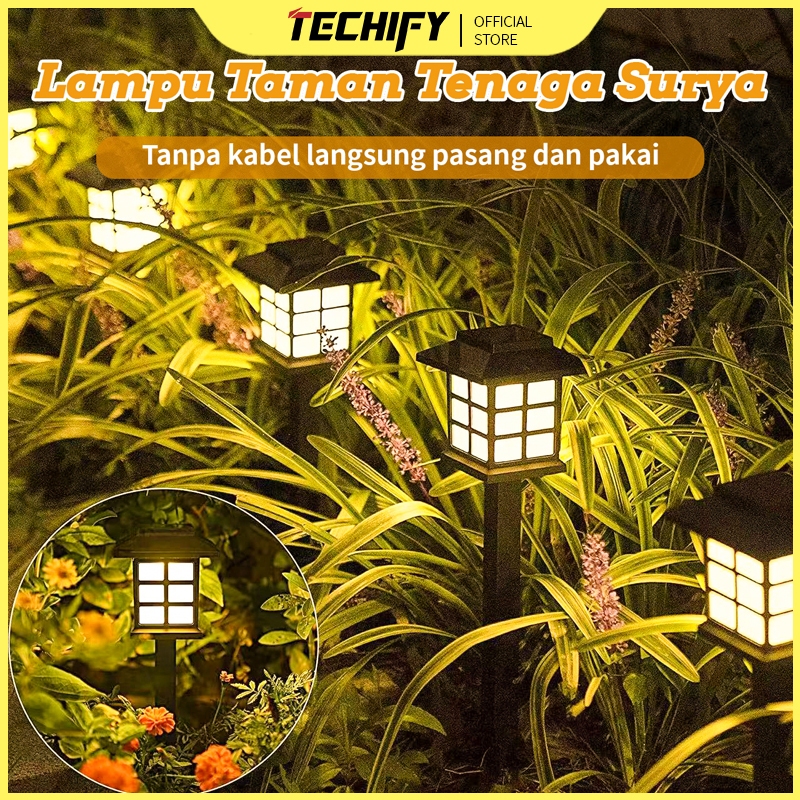 Jual Lampu Rumput Luar Ruangan Tenaga Surya, Lampu LED Taman, Lampu ...
