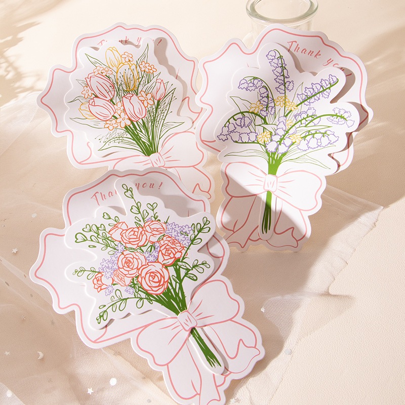 Jual thankyou card bunga - kartu terimakasih - flower and card - kartu ...