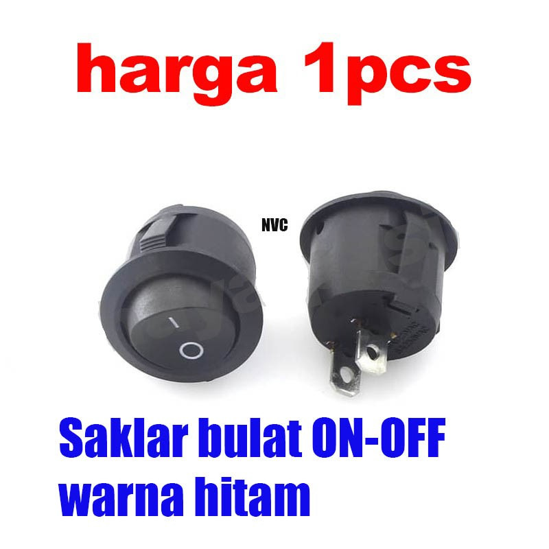Jual switch / saklar bulat 2 kaki ON-OFF (tanpa lampu) | Shopee Indonesia