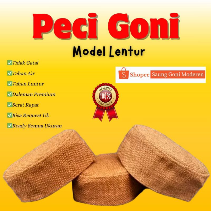 peci Kopeah karung goni Opal premium lentur