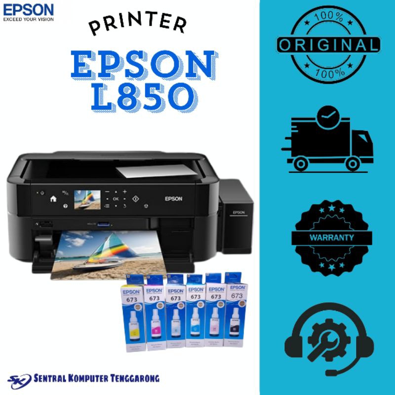 Jual Printer Epson L850 Print Scan Copy / A4 / 6 color | Shopee Indonesia