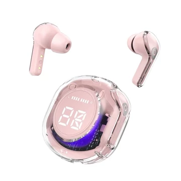 Headset Bluetooth TWS Air31 Wirelles LED Display Tranparan Hifi Sound