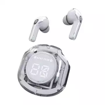 (GB) Headset Bluetooth TWS Air31 Wirelles LED Display Tranparan Hifi Sound