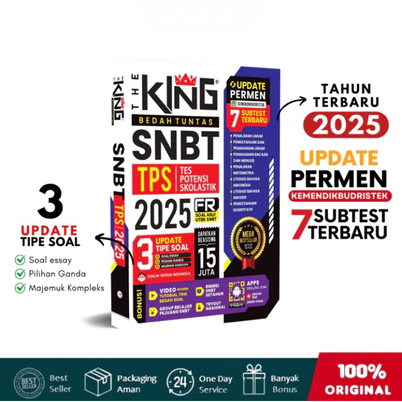 Jual 2025 BEST SELLER THE KING BEDAH SOAL & MATERI TPS UTBK SBMPTN 2025 ...