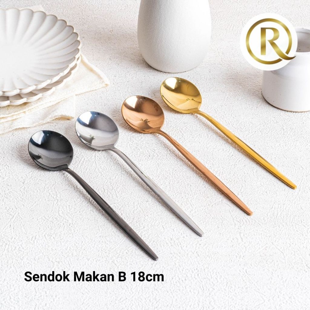 Jual Sendok Makan B Stainless Steel 18cm | Shopee Indonesia