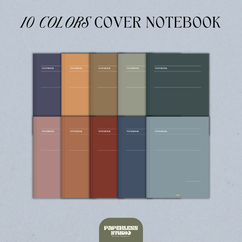 Jual Simple Earth Tone Digital Notebook by Paperless [BUY 1 GET 10 ...