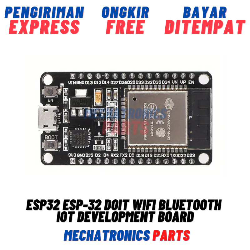 Jual ESP32 ESP 32 DOIT WIFI BLUETOOTH IOT ESP 32S DEVELOPMENT BOARD ...