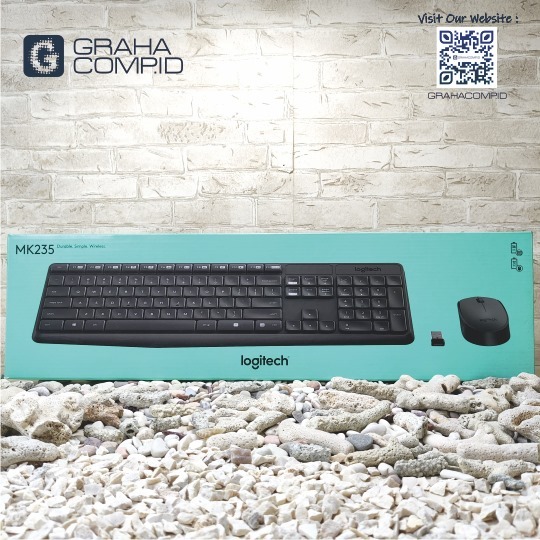 Jual Logitech MK235 Wireless Keyboard dan Mouse | ORIGINAL | Shopee ...