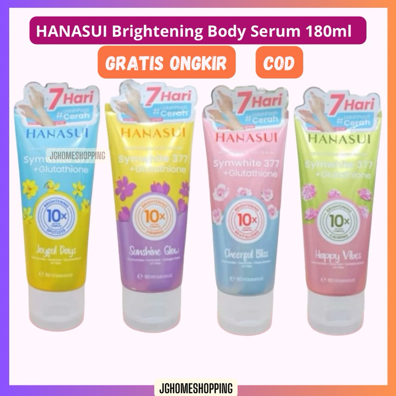 Jual HANASUI BODY SERUM 10X 180ML SERIES ( CHEERFUL BLISS / HAPPY VIBES ...