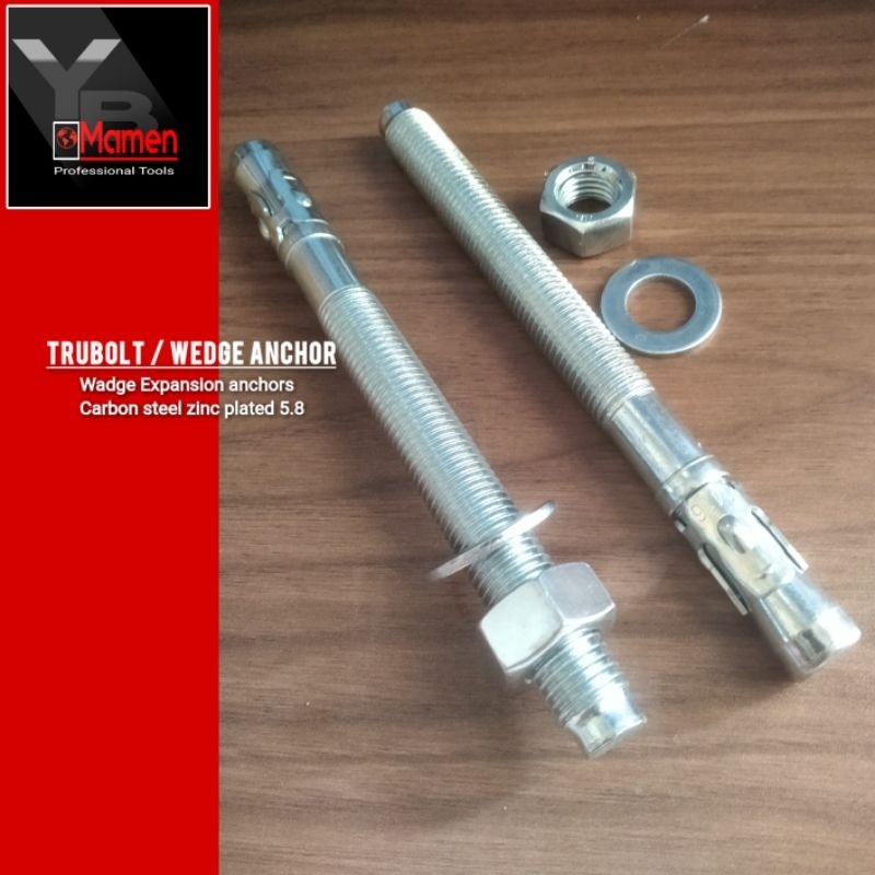 Jual Trubolt M12x200 / Wegde anchor M12x200 | Shopee Indonesia