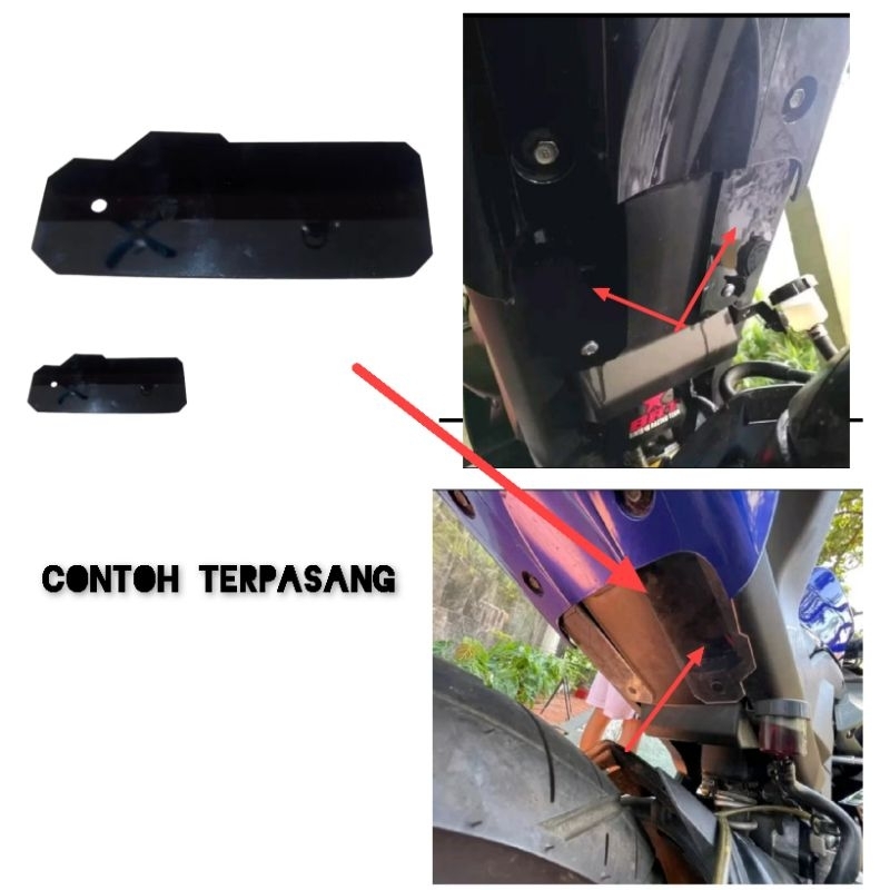 Jual Cover tutup footstep hitam bahan akrilik 2mili pnp motor R15 V3 ...