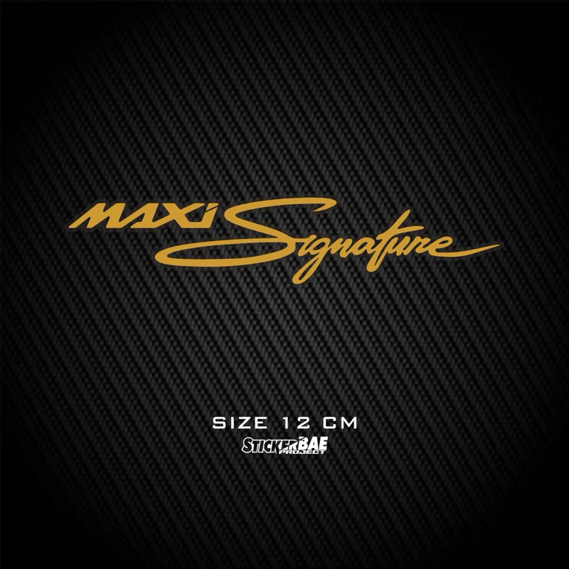 Jual sticker cutting MAXI SIGNATURE stiker motor nmax dan lain lain ...