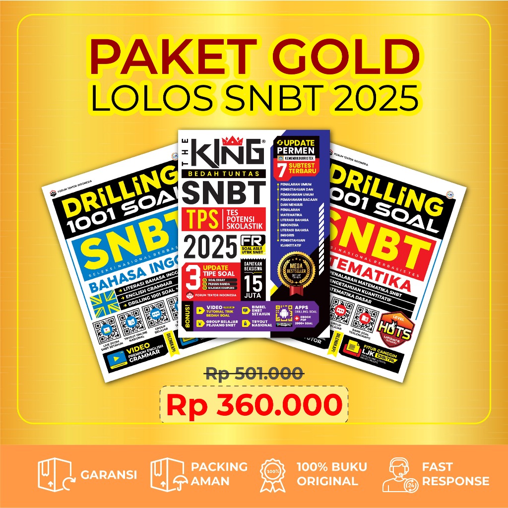 Jual The King SNBT 2025 Paket Lolos SNBT The King Bedah Kisi - Kisi ...