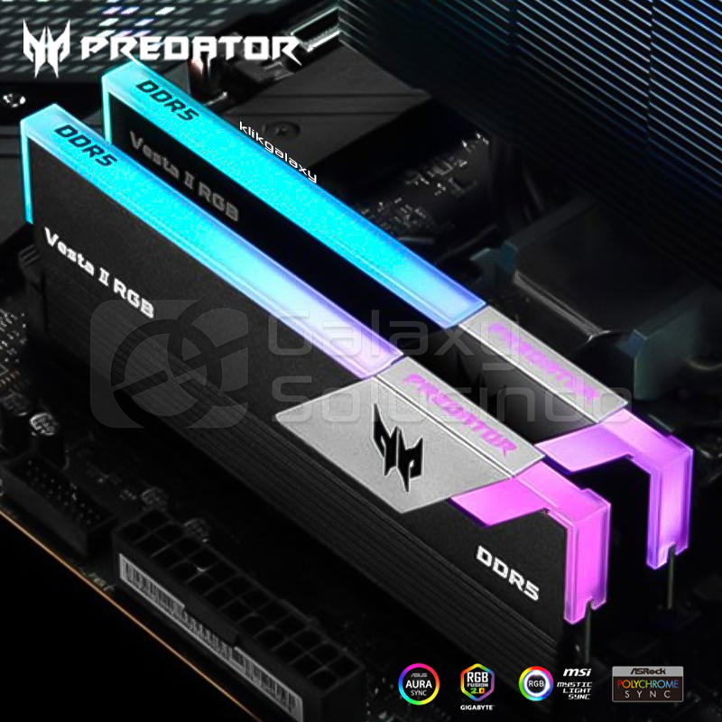 Acer Predator Vesta II DDR5 6000MHz デスクトップPC用メモリ 64GB