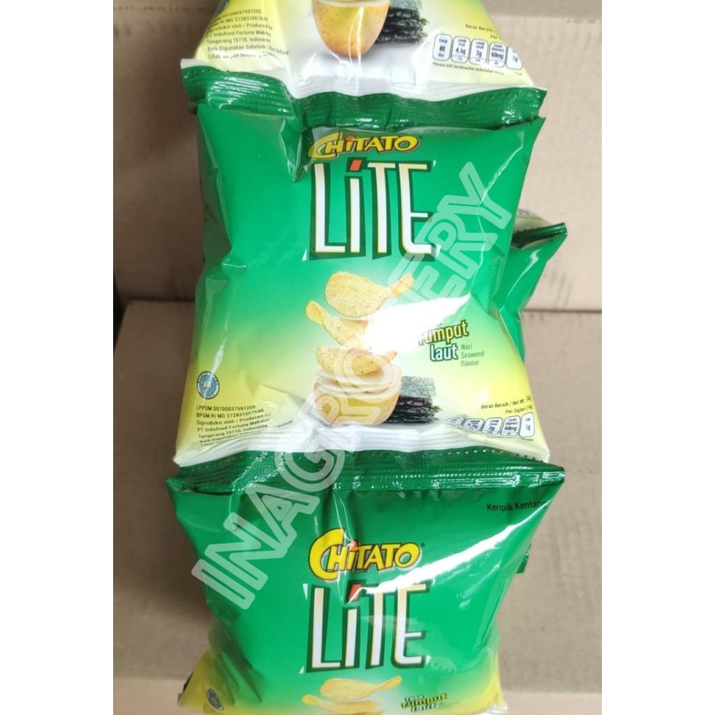 Jual CHITATO LITE RUMPUT LAUT | Lays 14grm renteng murah isi 10pcs ...