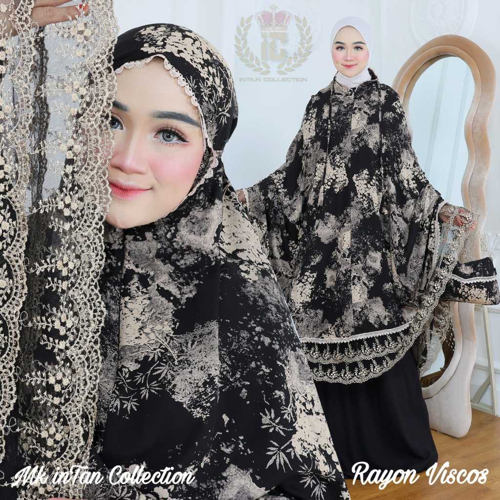 BISA [COD] MUKENA RAYON PISCOS PUL RENDA KELILING UKURAN JUMBO MUKENA DEAWA JUMBO MOTIF