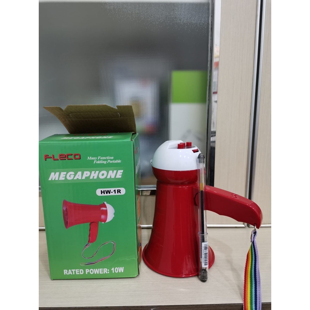Jual Toa Megaphone Pengeras Suara Multifungsi Toa Mini FLECO HW-1R Bisa ...
