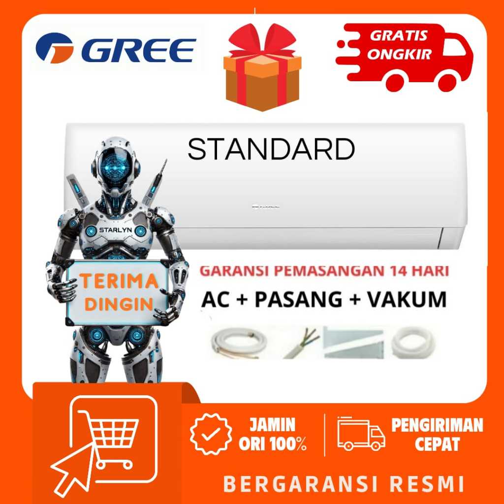 Jual AC GREE 09MOO5S 1 PK GWC 09MOO5S AC Split 1PK GWC09MOO5S PASANG TERIMA DINGIN