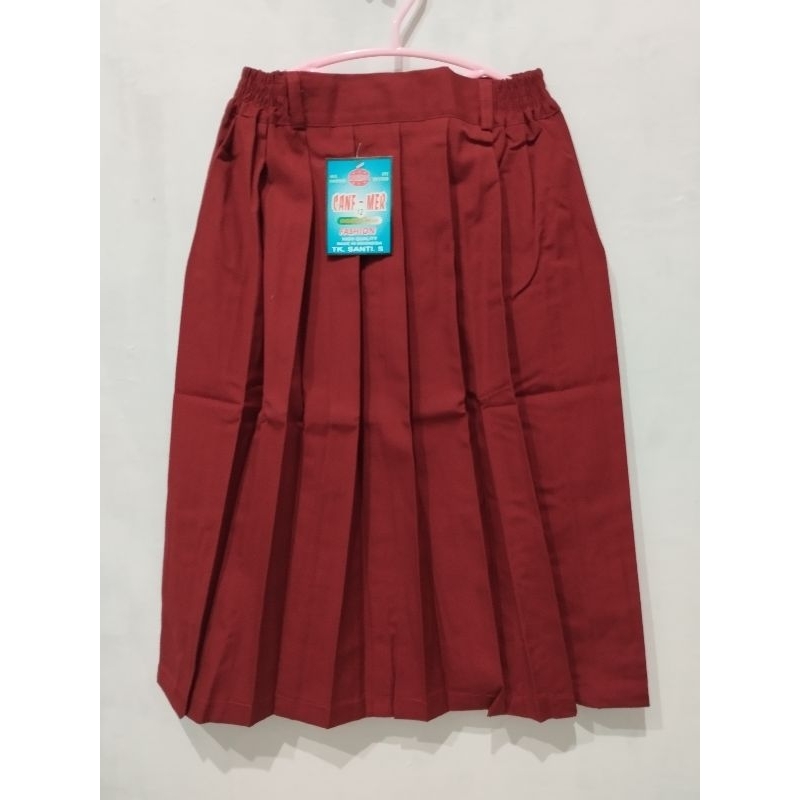 Jual Rok Pendek Merah Rempel Sekolah SD Merek Canf- - Mer Original ...