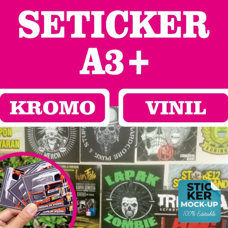 Jual STICKER A3+ (VINIL / CROMO) | Shopee Indonesia