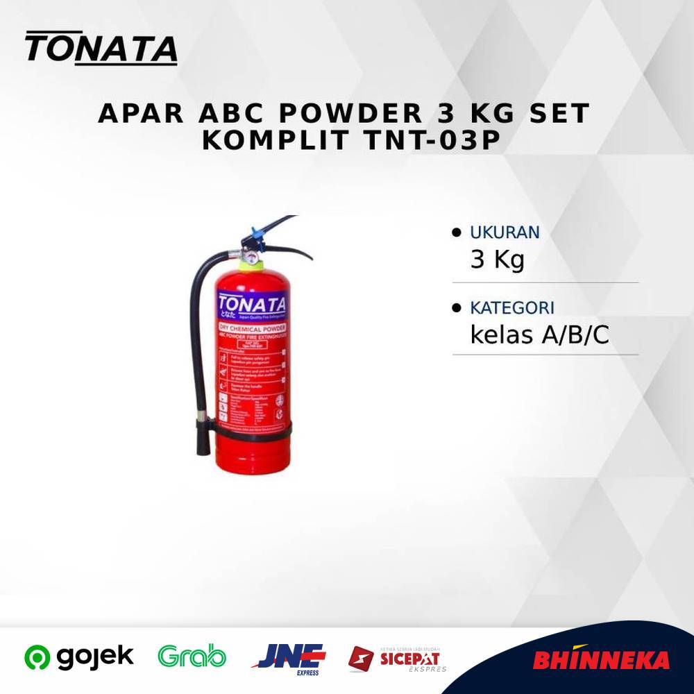 Jual TONATA Apar ABC Powder 3 Kg TNT-03P | Shopee Indonesia