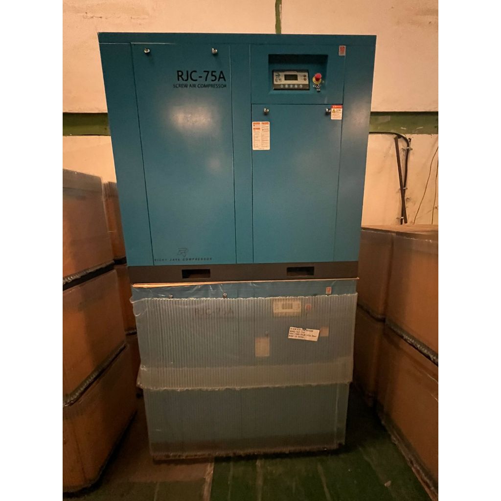 Jual kompresor angin 75 hp Inverter RJC Kompresor Udara Screw 55 kw ...