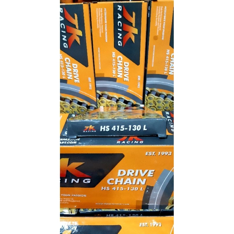 Jual RANTAI TK RACING GOLD TIPIS 415HS-130 ORIGINAL PART TK RACING ...