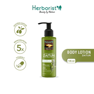 Herborist Body Lotion Zaitun 145ml Mencerahkan & Melembapkan Kulit