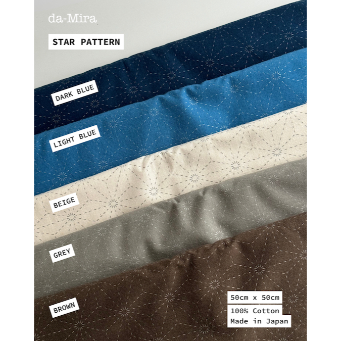Jual Sashiko Fabric (50cm x 50cm) - KAIN SAJA | da-Mira | Shopee Indonesia
