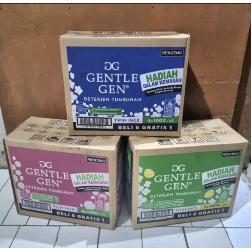 Jual GENTLE GEN Sachet Detergen Cair 1 Dus - GENTLE GEN 1 Karton ...