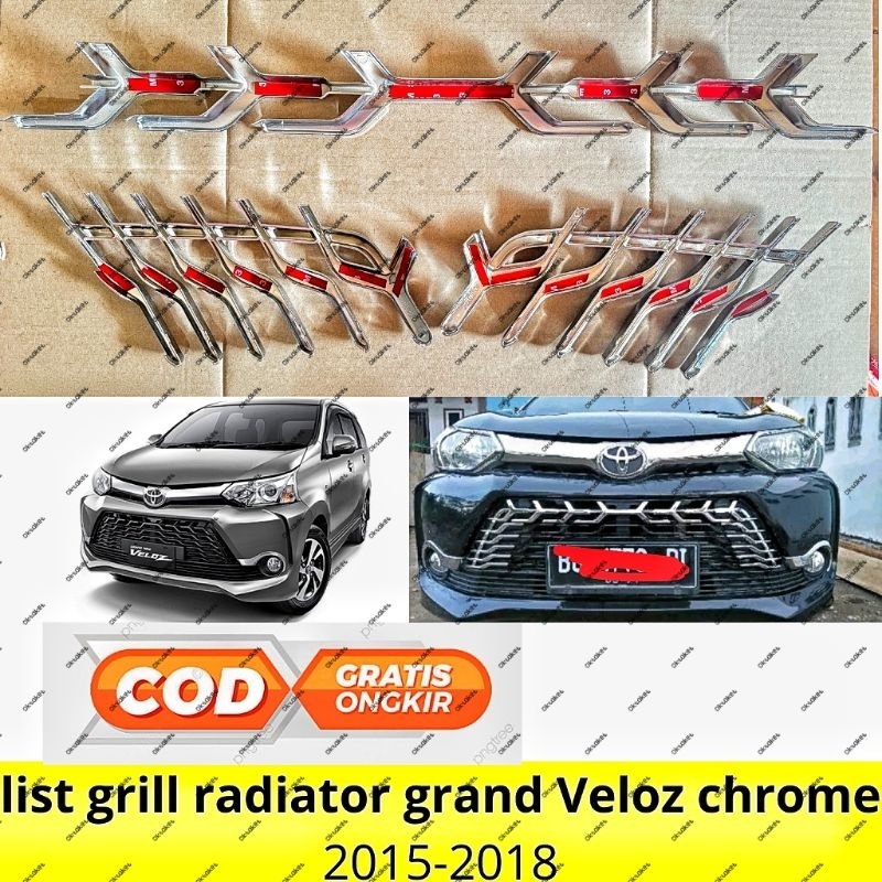 Jual grill depan all new Avanza Veloz 2015 2016 2017 2018 front grill ...