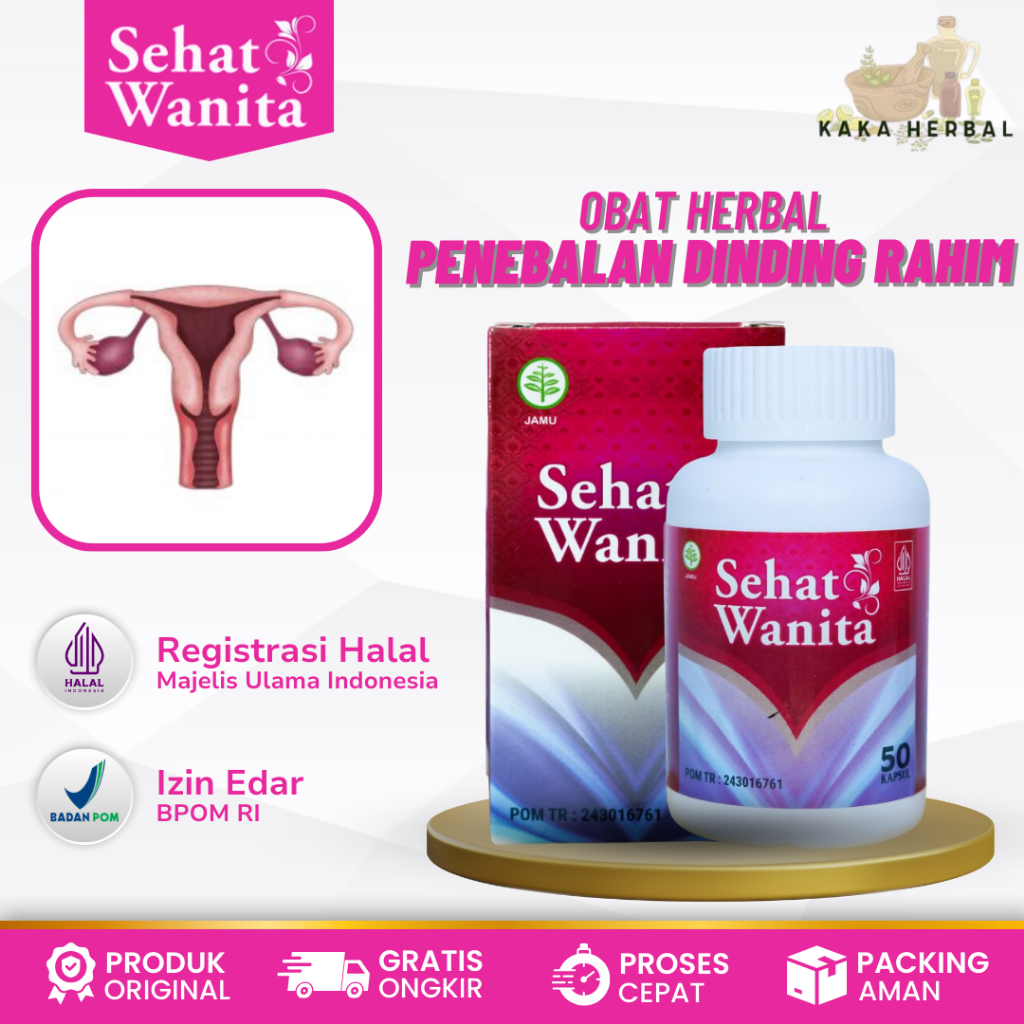 Jual Kaka Herbal Obat Penebalan Dinding Rahim Rahim Kering Radang