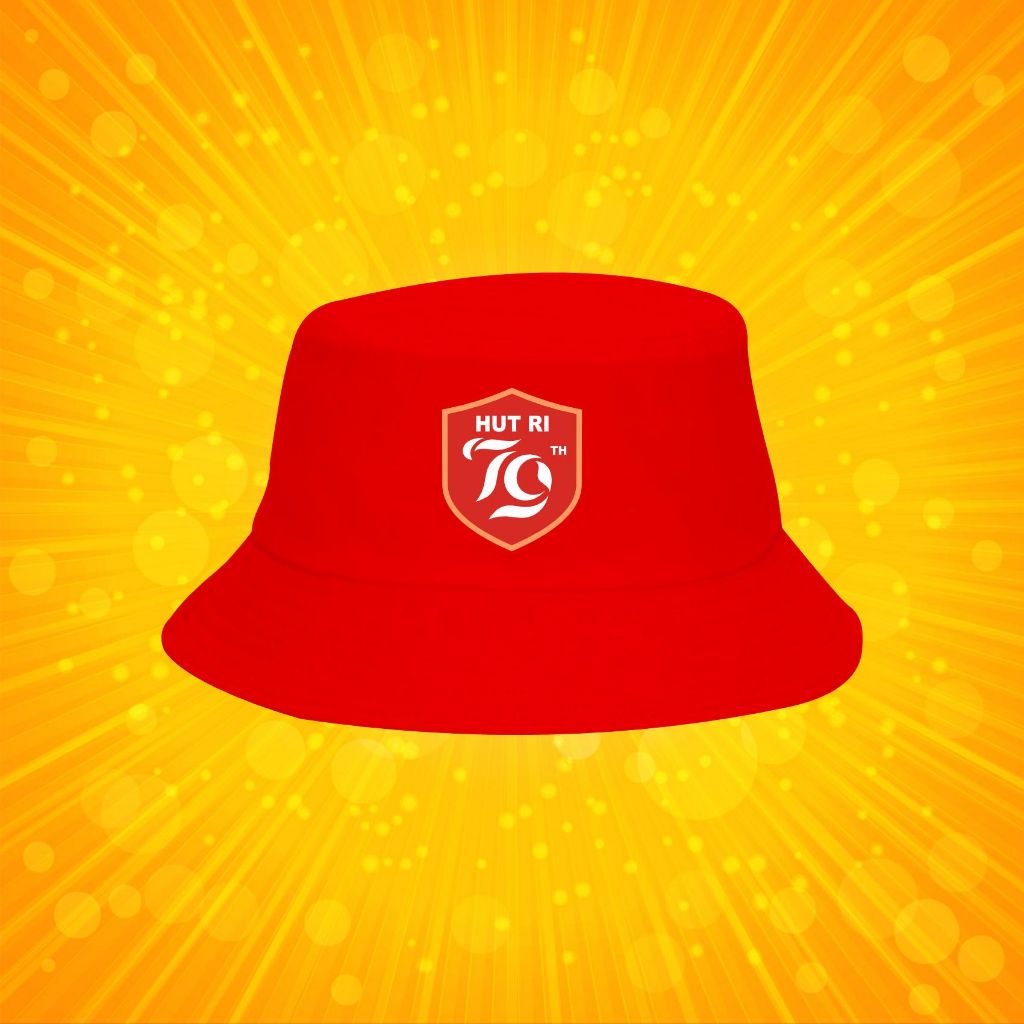 Jual TOPI BUCKET LOGO HUT RI MURAH PREMIUM | Shopee Indonesia