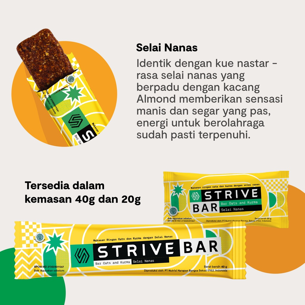 Jual STRIVE Bar Bite Size Energy Bar 20g | Shopee Indonesia