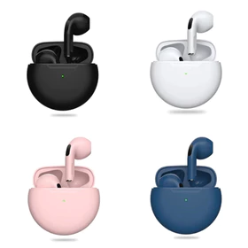 Pro 6 TWS Headset Bluetooth Gaming Earphone With Microphone Bass Headphone Wireless Earbuds
