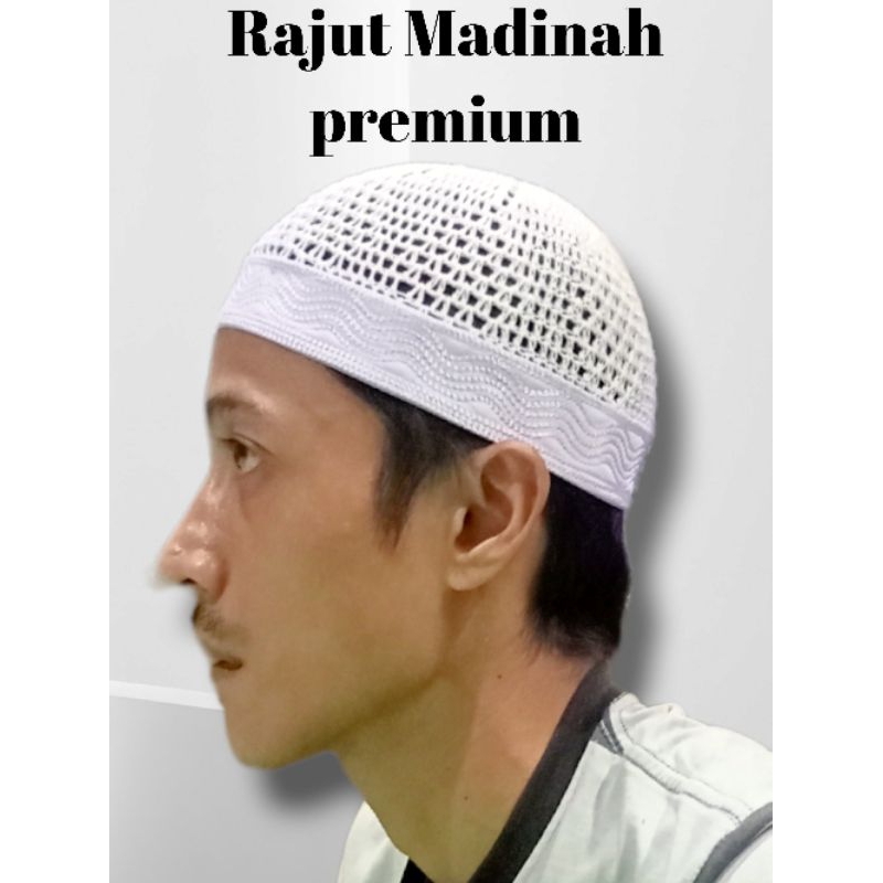 Jual peci Rajut Madinah jaring premium rajut mahali/banglades | Shopee ...
