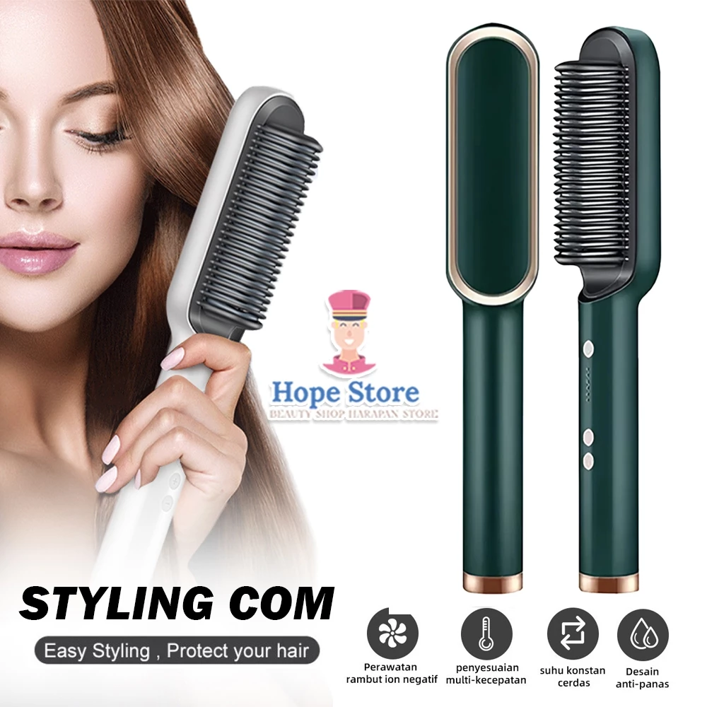 Sisir Elektrik Catokan Pelurus Rambut Hair Stylist 45W / Sisir Catokan Rambut | AutoStock